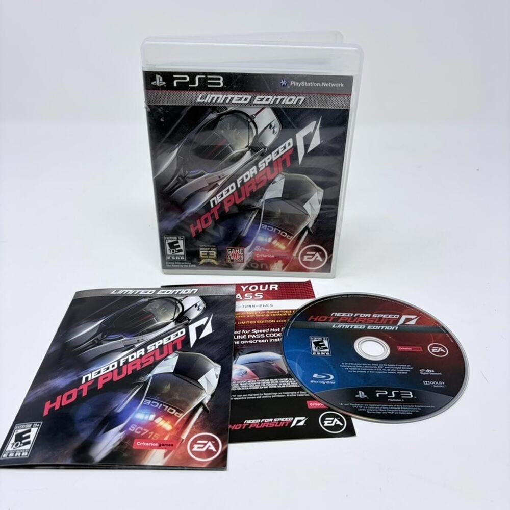 Need For Speed: Hot Pursuit Limited Edition (Playstation 3, 2010) CIB